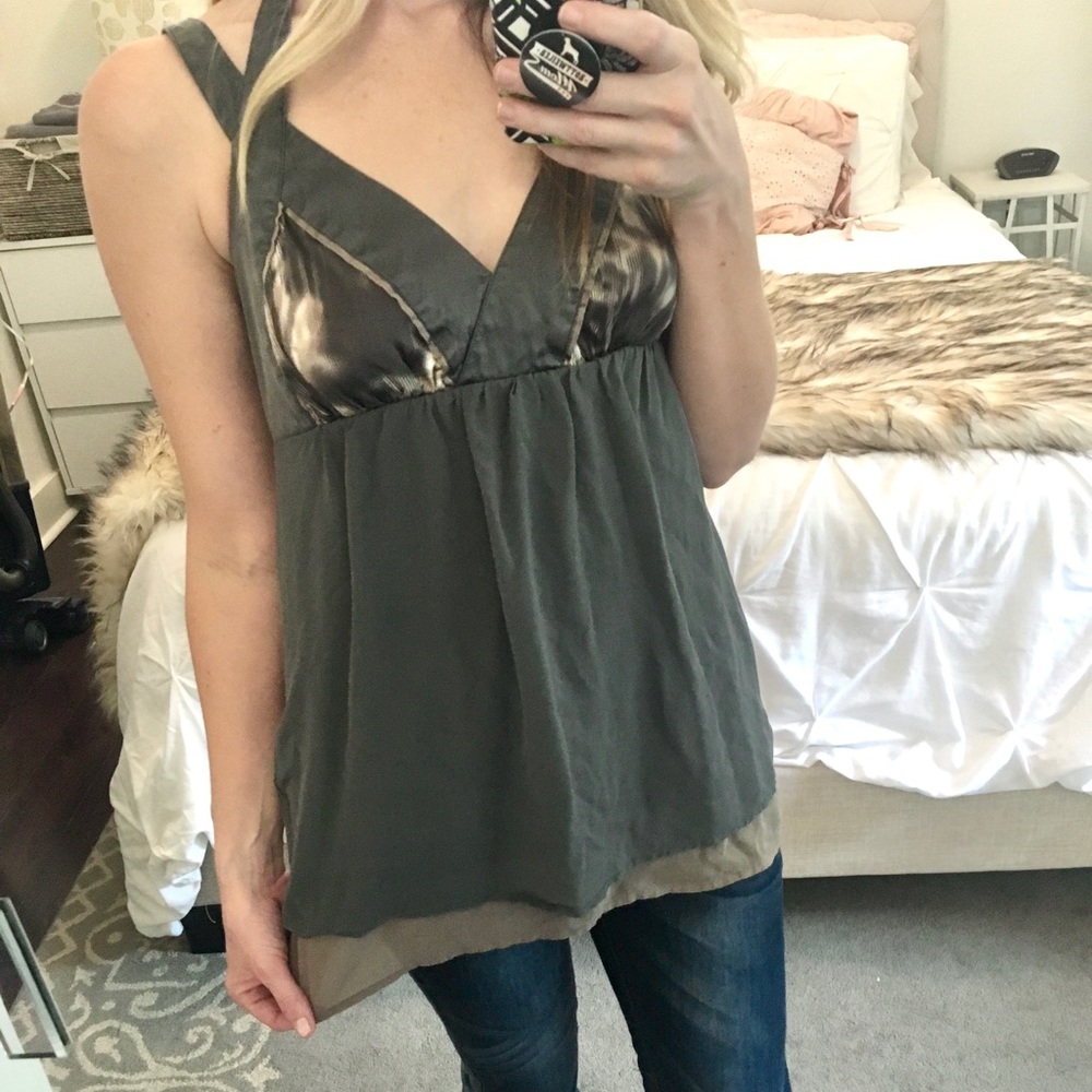Kensie Green Blouse